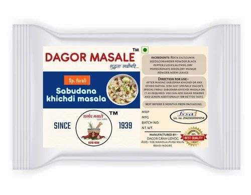 Sabudana Khichdi Masala, Packet, Packaging Size: 100 gm