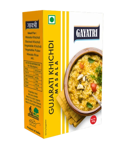 Gayatri Gujarati Khichdi Masala, Packaging Size: 50 g, Box