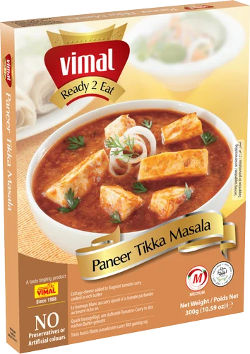 Vimal 300 gm Paneer Tikka Masala, Packaging: Pouch