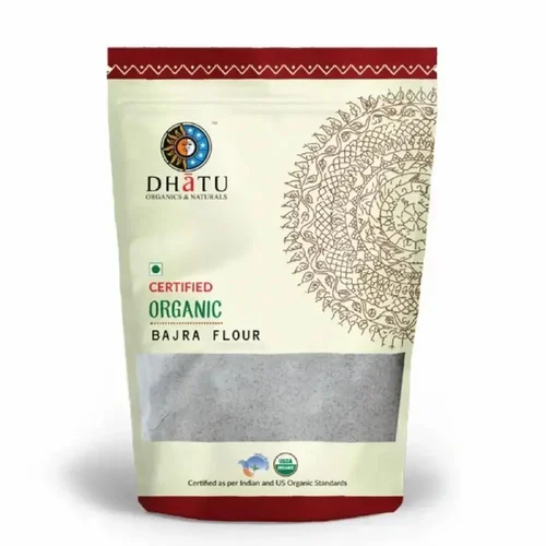 Dhatu Organic Bajra Flour, Packaging Type: Packet, Packaging Size: 500g