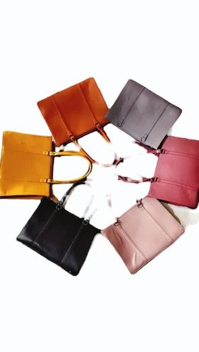 Pu leather Plain Ladies Bags