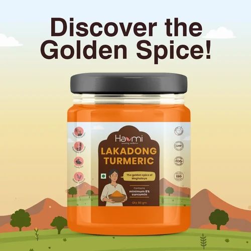 Lakadong Turmeric Powder ( more than 8% curcumin), 80gm