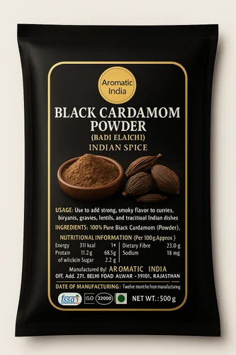 Black Cardamom Powder, Packaging Size: 1 Kg