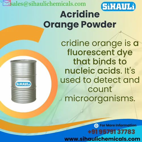 Acridine Orange Powder Manufacturers, Suppliers, Exporters From Vasai Mumbai India