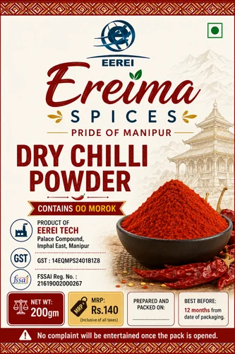 Red Chilli Powder with Bhoot Jolokia