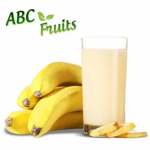 ABC Fruits White Tasty Banana Pulp, Packaging Type: Drum, Packaging Size: 215 Kgs