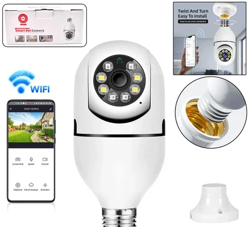 V380 Pro Fisheye 360 Degree Panoramic Wireless WiFi IP CCTV Security Camera (Pack of 1) 7320