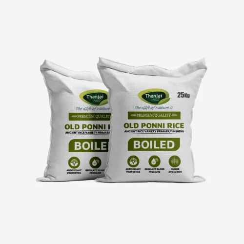 Old Ponni Boiled Rice Traditional Tamil Nadu Rice Parboiled & Aged Rice Natural & Unpolished