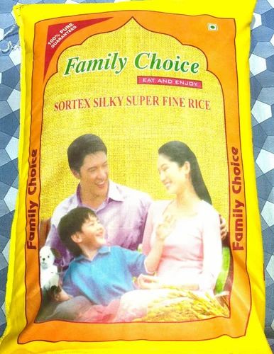 White 26 Kg Family Choice Sortex Rice, HDPE Bag