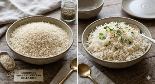 Sharbati Creamy Sella Rice