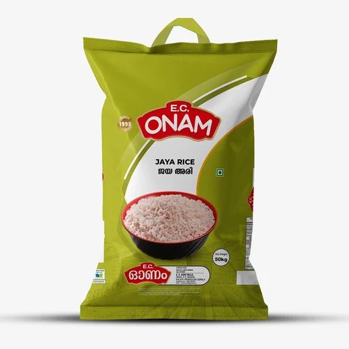 White 50Kg Onam Jaya Long Grain Rice, PP Bag