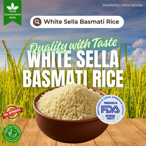 1121 Creamy White Sella Basmati Rice, 50 Kg