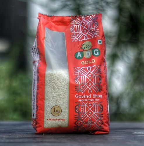 1kg ADG Gold Gobindbhog Aged Biryani Rice, Packaging Type: PP Bag