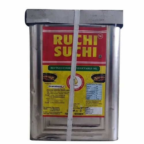 15L Ruchi Suchi Refine Vegetable Cooking Oil, Packaging Size: 15litre, Speciality: Rich in Vitamin
