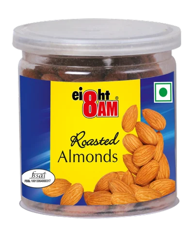 8AM Roasted Almonds, Packing Size: 75Gm