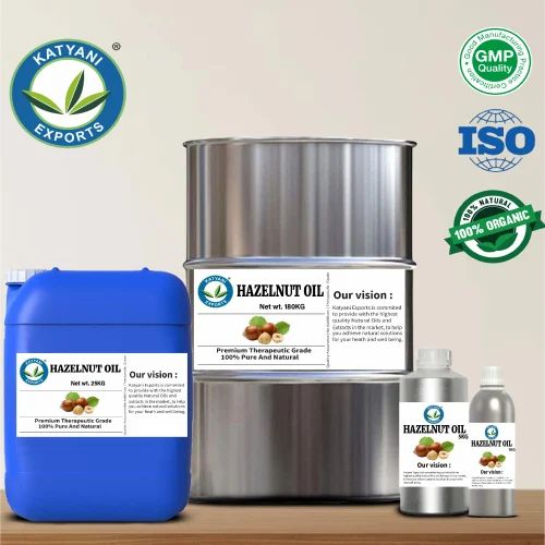 Hazelnut Essential Oil Cold Pressed From Corylus avellana For Therapeutic Grade By Katyani Exports