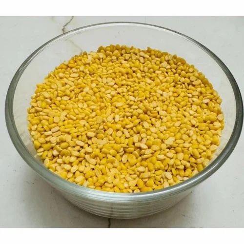 Organic Unpolished Split Yellow Moong Dal, Raw