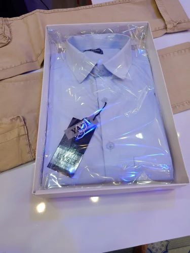 SKY Plain SILK SHIRT, Size: Large