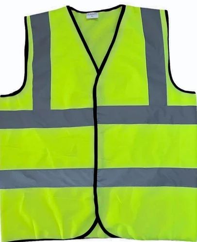 Polyester Fabric Safety Jacket, Fabric Weight: 120 GSM