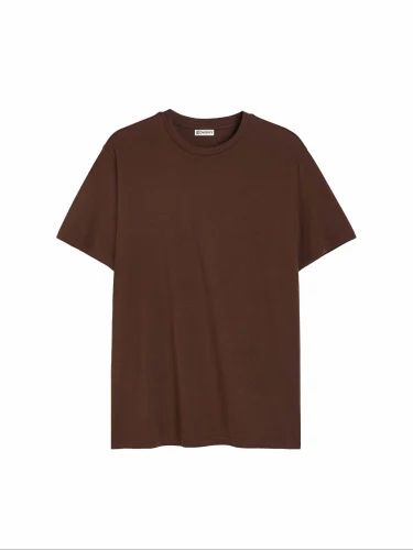 Plain Cotton Brown Tshirts