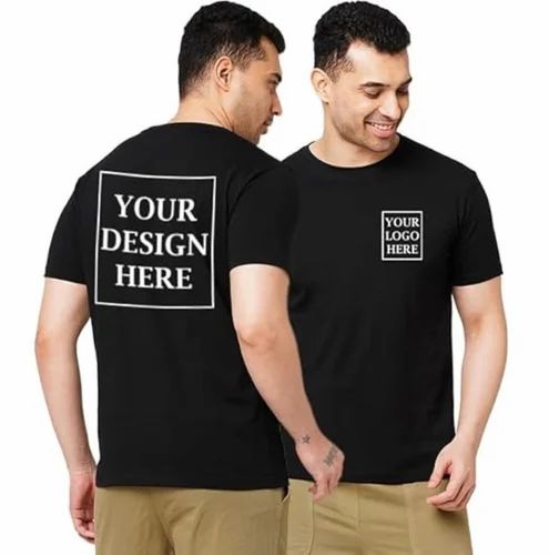 Logo Printed Custom Corporate T Shirt, Size: Medium
