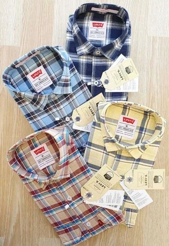 Printed Men's Full Sleeve Cotton Checks Shirts
