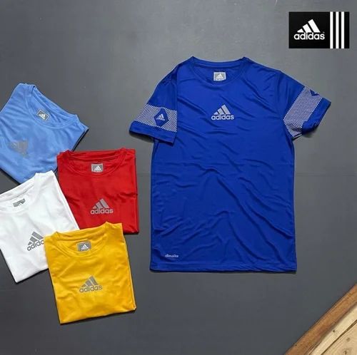 Polyester Multicolor MENS PREMIUM SPORTS DRY-FIT HALF SLEEVE T-SHIRTS