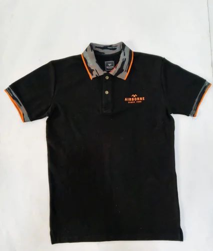 Men Collar T -Shirt, GSM (Grams per Square Meter): 180 GSM, Cotton