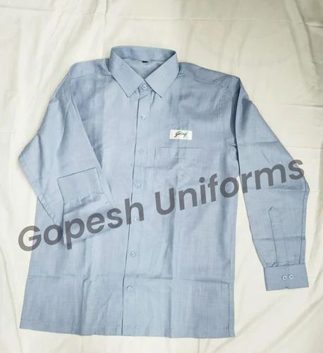 Striped Cotton Men Staff Full Sleeves Shirts