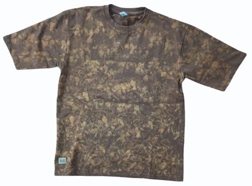 Cotton Mens Fancy T Shirt, Size: Large, Round Neck
