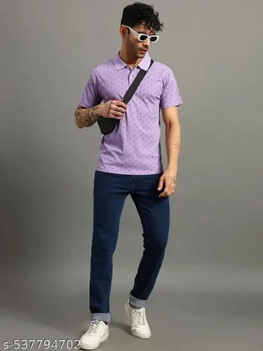 Mens Casual Polo T Shirt, Fabric: Polycotton, 180 GSM