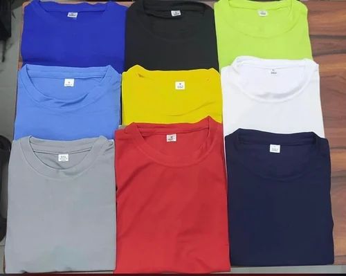Round Neck Mens Plain Cotton T Shirt, 180 GSM
