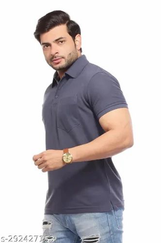 Poly Cotton Matte Polo T Shirt, 180 GSM