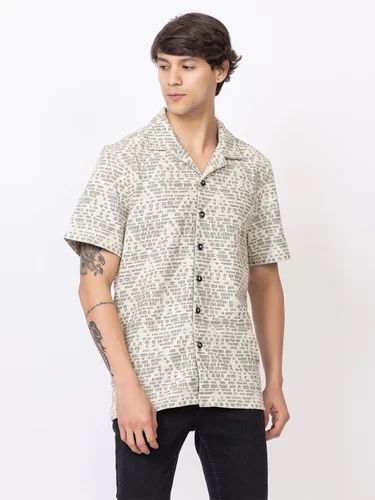 Knitted Half sleeves Oriclo Knit Blend Shirt