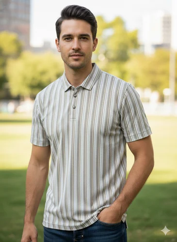 Poly Viscose Men Casual T Shirt