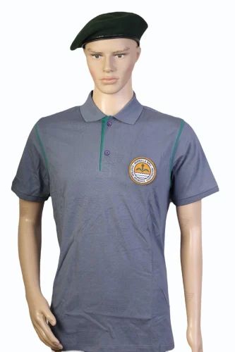 Plain Men Collar T Shirt, Polo Neck