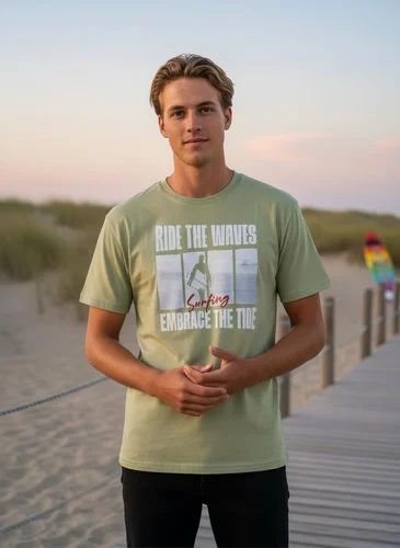 Round Neck Mens Cotton T Shirt
