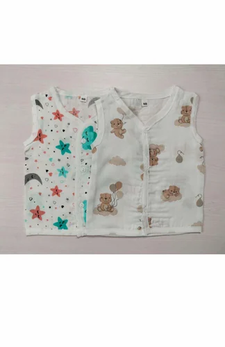Double Gauze Cotton DLX04 ORGANIC BUTTON JHABLA, 100-110 GSM