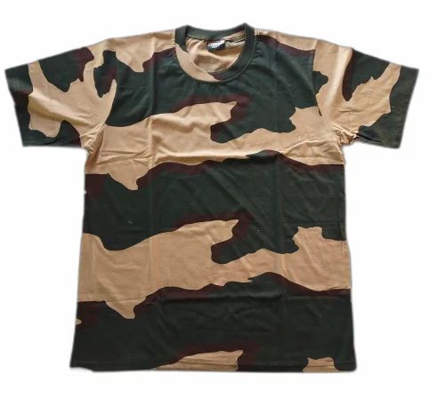 Military Camouflage Half Sleeve Men T Shirt