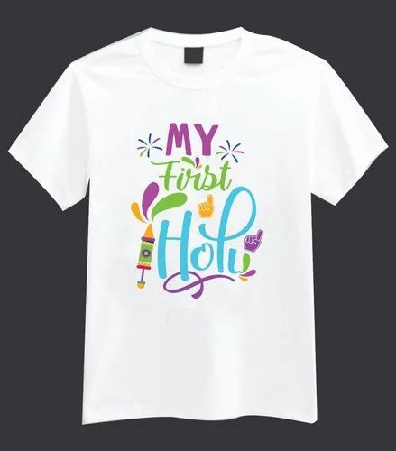 Printed Round Collar Men designer T Shirt