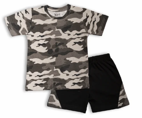 Cotton BOYS CAMOUFLAGE TOP AND SET