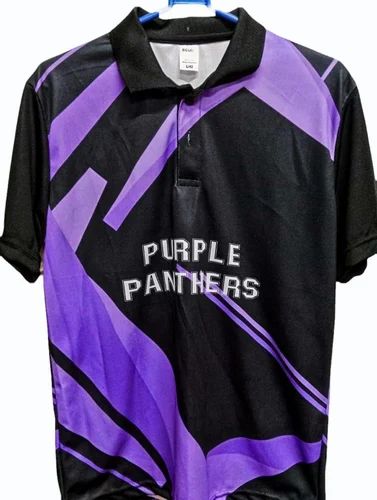 Polyester Men Sublimation T-Shirt, Polo Neck