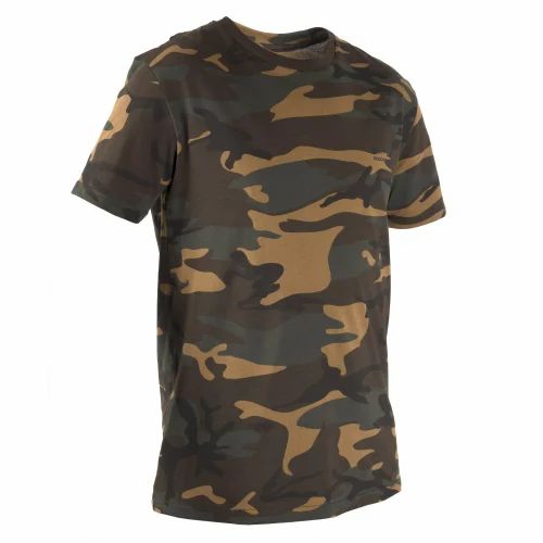 Half Sleeves Camouflage T Shirt