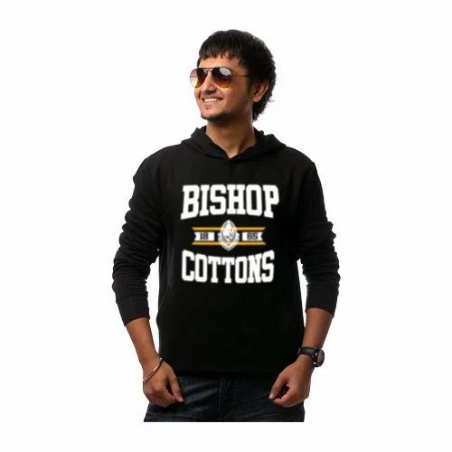 Printed Men Cotton T Shirt, Round Neck
