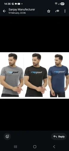Round Neck Cotton Men T-Shirt