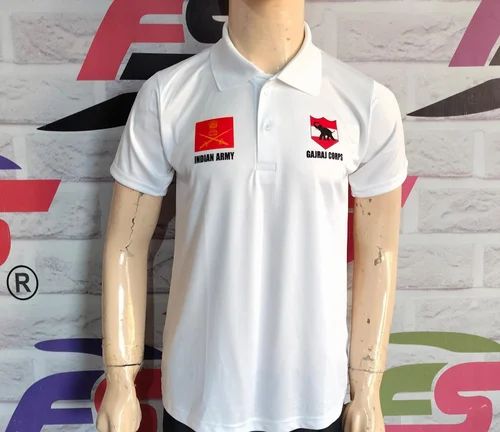 Men Half Sleeves Army T Shirt