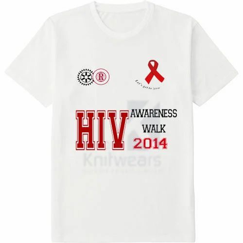 White Promotional T Shirt, 220 GSM, Cotton