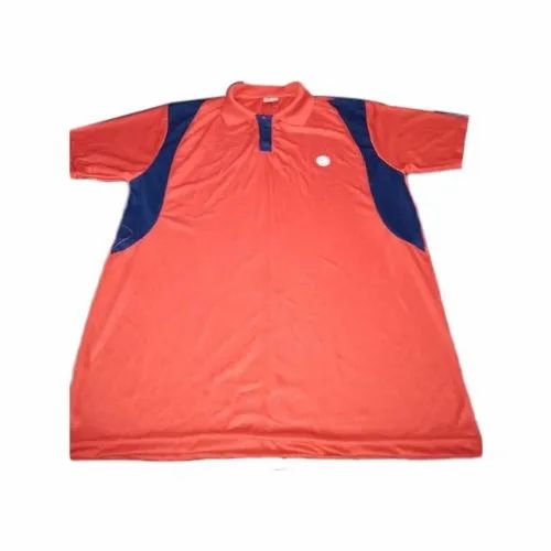 Men's Sports Red T- Shirt, Cotton
