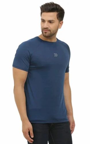 Mens 4 Way Lycra T Shirts, 180 GSM