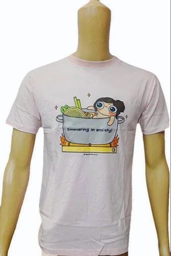 Cotton Round Ladies Half Sleeves T-Shirt